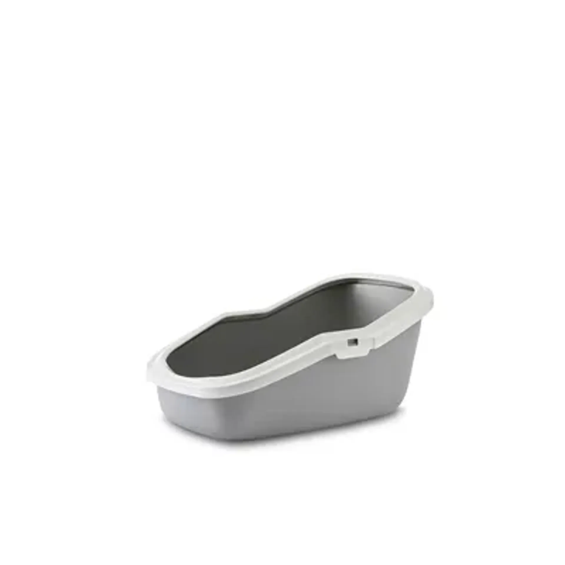 SAVIC KATTENBAK ASEO GRIJS / WIT 56X39X27,5 CM