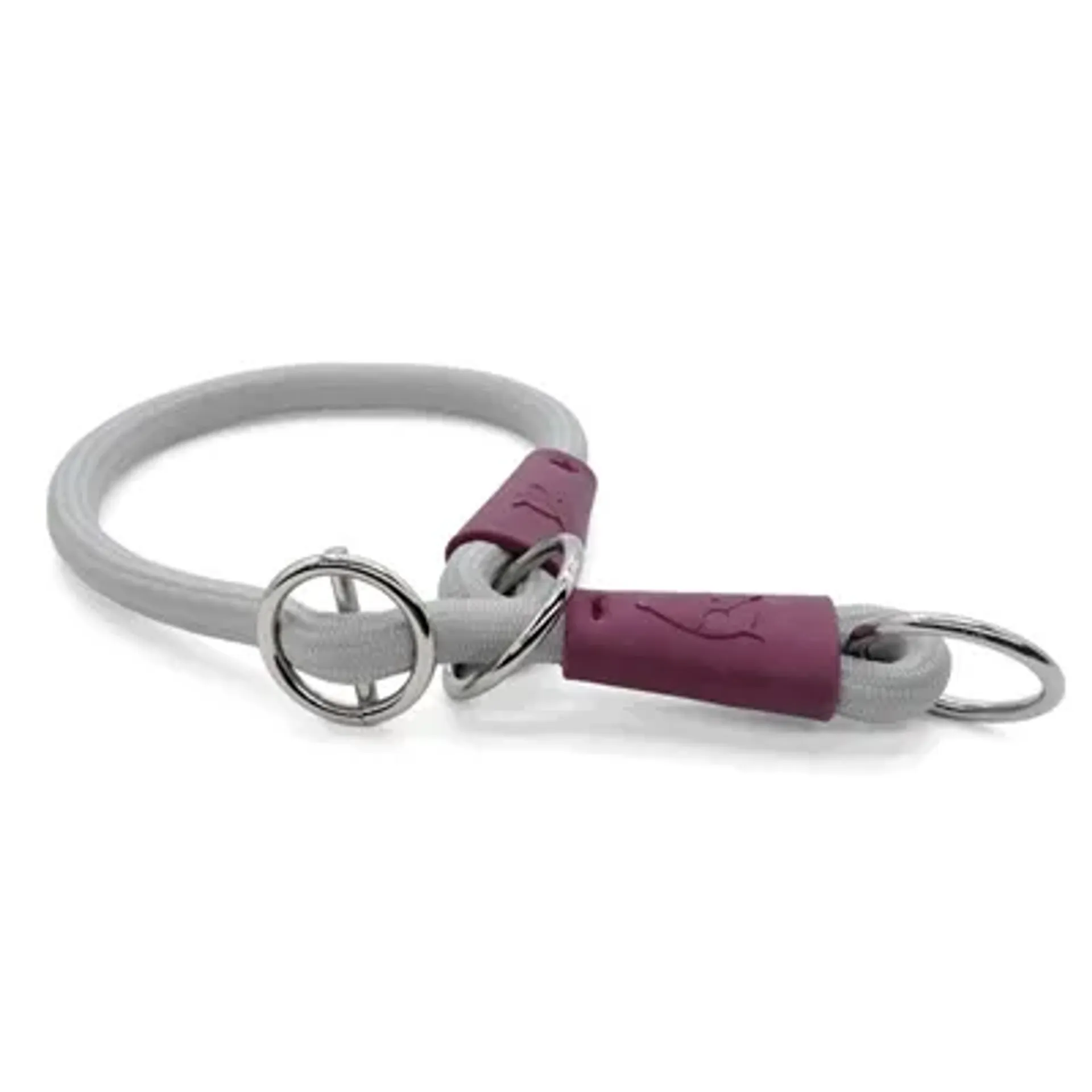 MORSO HALF SLIP HALSBAND HOND SOFT ROPE GERECYCLED GREY GRIJS 50X1 CM
