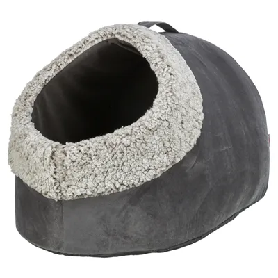 TRIXIE KATTENMAND IGLO CALIDA WARMTEREFLECTEREND GRIJS-WIT / ZWART 50X30X35 CM TRIXIE KATTENMAND IGLO CALIDA WARMTEREFLECTEREND GRIJS-WIT / ZWART 50X30X35 CM