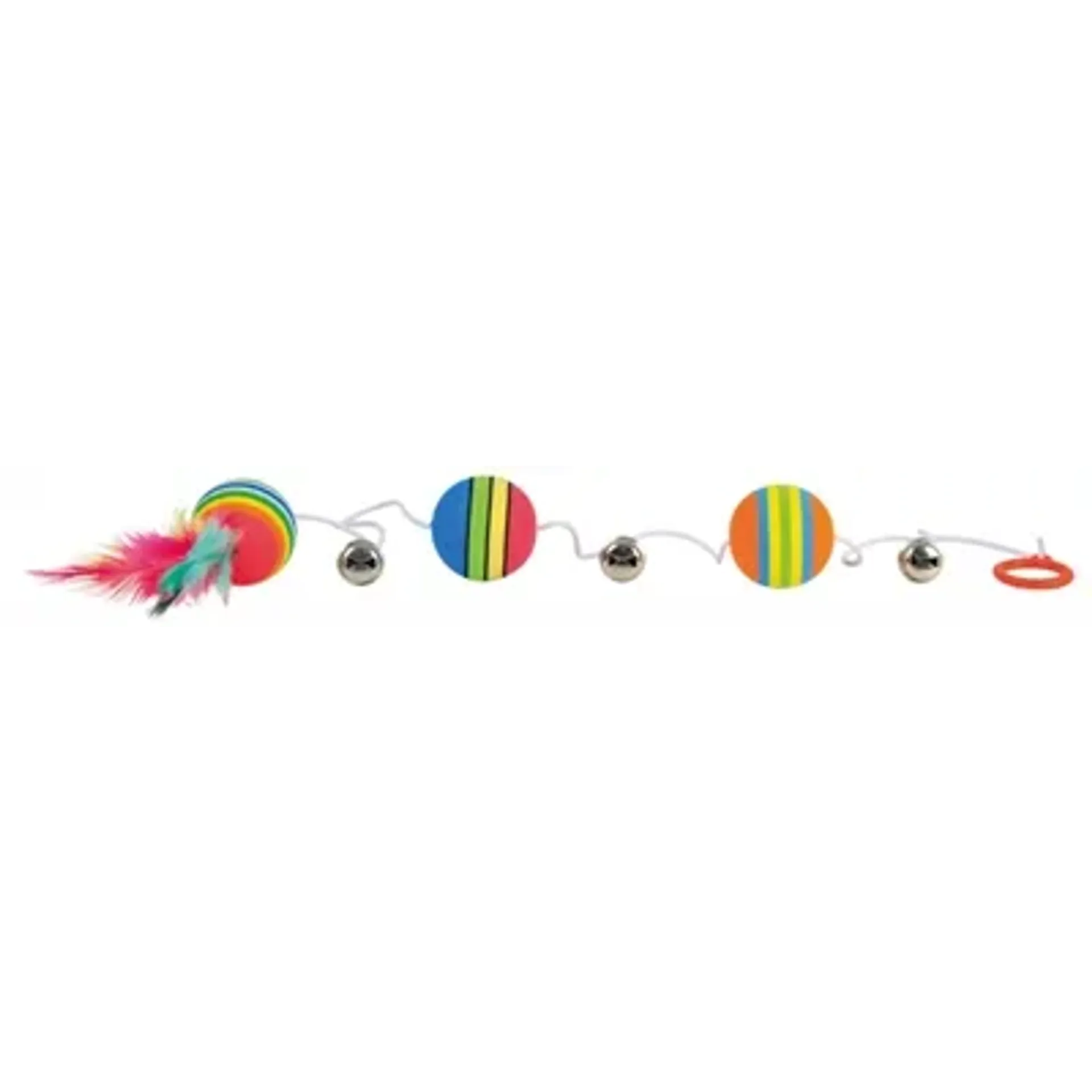 TRIXIE REGENBOOG BALLETJES AAN ELASTISCH KOORD 3 ST