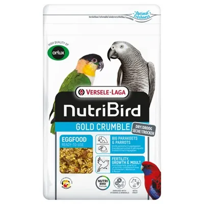 NUTRIBIRD GOLD CRUMBLE DROOG EIVOER GROTE PARKIETEN / PAPEGAAIEN 800 GR NUTRIBIRD GOLD CRUMBLE DROOG EIVOER GROTE PARKIETEN / PAPEGAAIEN 800 GR