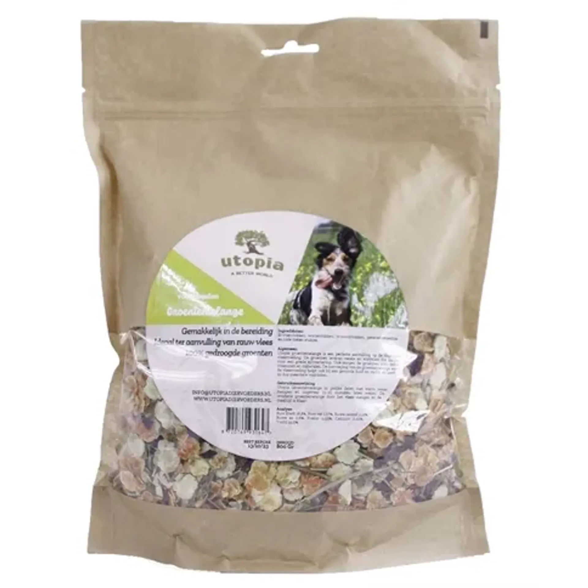 UTOPIA GROENTEMELANGE VOOR HONDEN 800 GR
