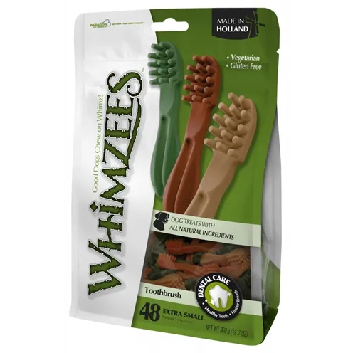WHIMZEES TANDENBORSTEL XS 6,5 CM 48 ST WHIMZEES TANDENBORSTEL XS 6,5 CM 48 ST