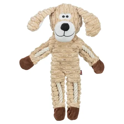 TRIXIE HOND PLUCHE MET TOUW ZAND 38 CM TRIXIE HOND PLUCHE MET TOUW ZAND 38 CM