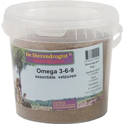 DIERENDROGIST OMEGA 3-6-9 VETZUREN 500 GR DIERENDROGIST OMEGA 3-6-9 VETZUREN 500 GR