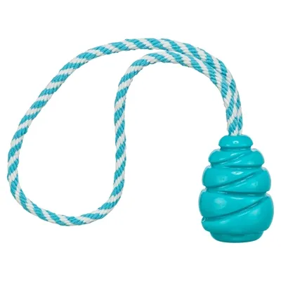 TRIXIE JUMPER KEGEL AAN TOUW SUPER STRONG TPR PETROL 33X5X5 CM TRIXIE JUMPER KEGEL AAN TOUW SUPER STRONG TPR PETROL 33X5X5 CM