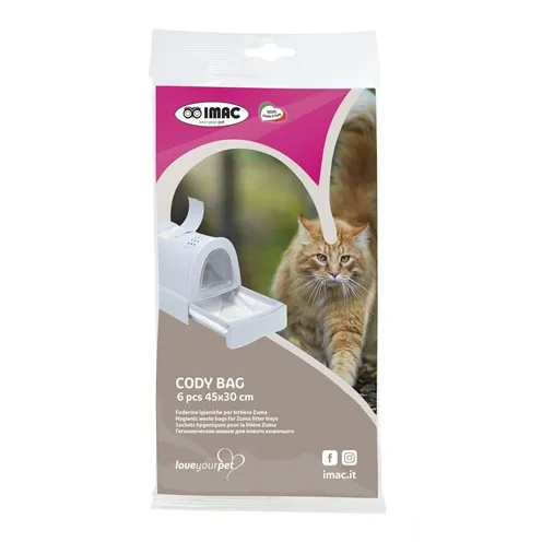 IMAC KATTENBAKZAK CODY VOOR KATTENBAK ZUMA / 50X36X10 CM 45X30 CM 6 ST IMAC KATTENBAKZAK CODY VOOR KATTENBAK ZUMA / 50X36X10 CM 45X30 CM 6 ST