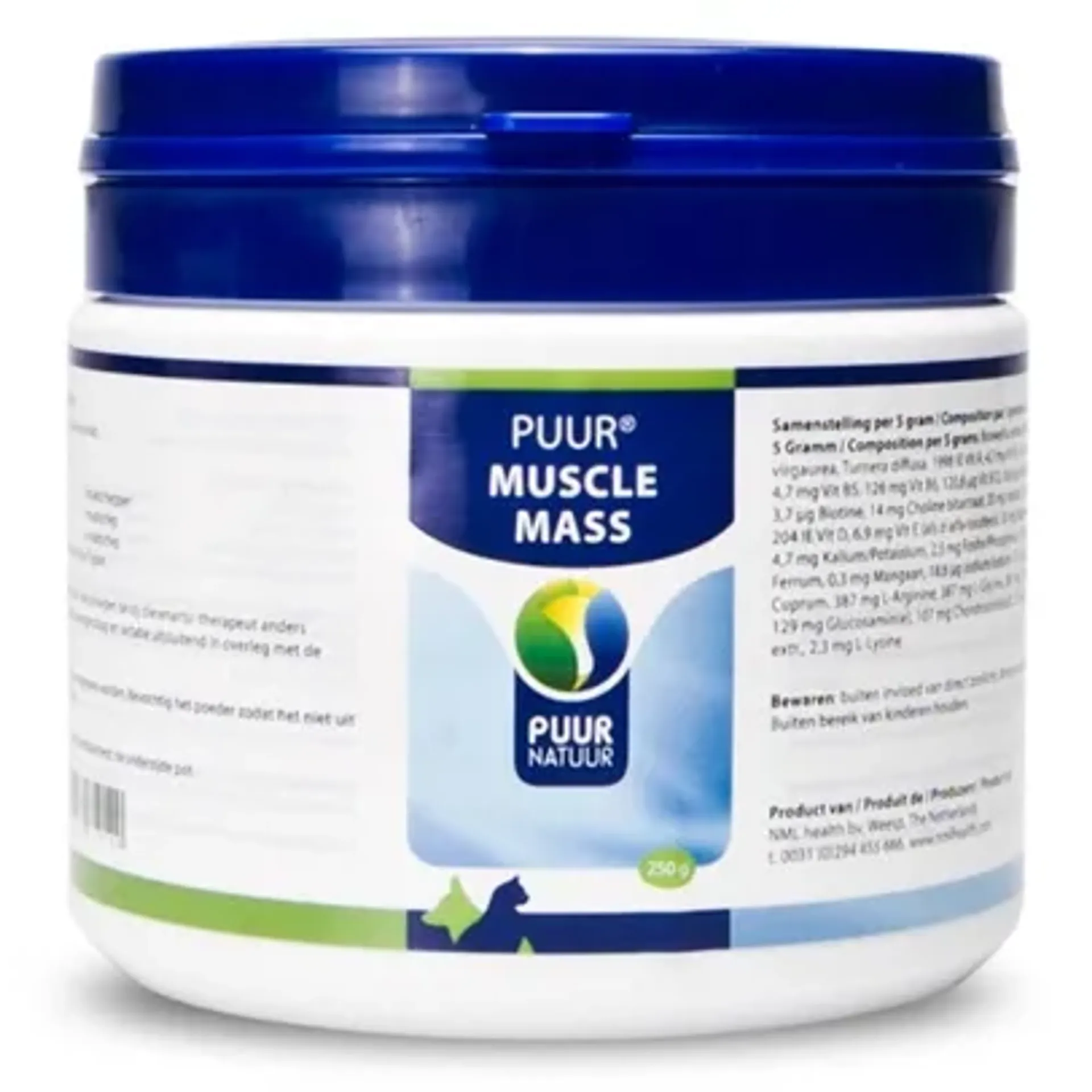PUUR MUSCLE MASS (SPIEROPBOUW) HOND & KAT 250 GR