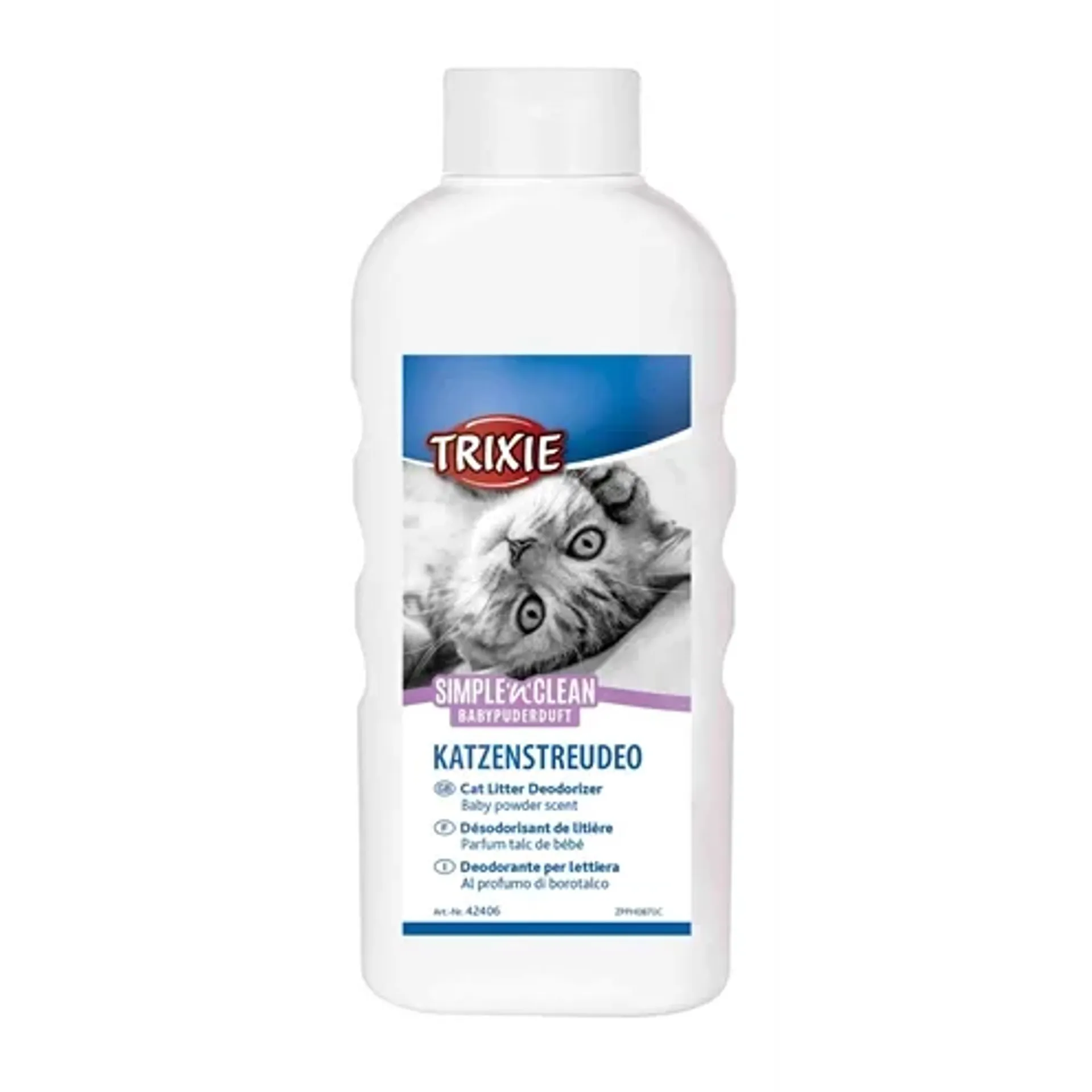 TRIXIE SIMPLE’N’NCLEAN GEURVERDRIJVER KATTENBAK BABYPOEDERGEUR 750 GR