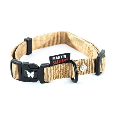 MARTIN HALSBAND VERSTELBAAR NYLON BEIGE 45-65X2,5 CM MARTIN HALSBAND VERSTELBAAR NYLON BEIGE 45-65X2,5 CM