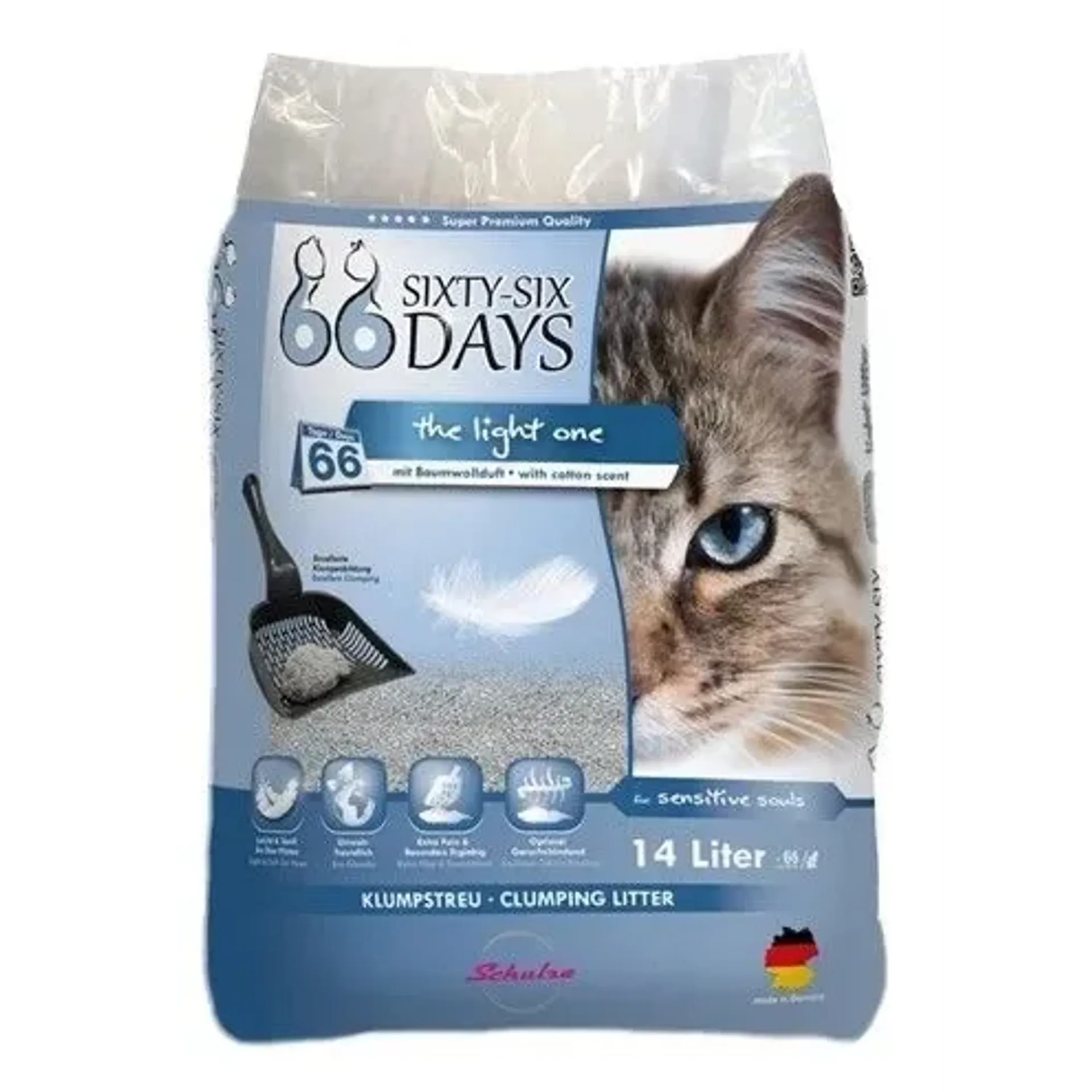 66 DAYS COTTON LIGHT KATTENBAKVULLING 14 LTR