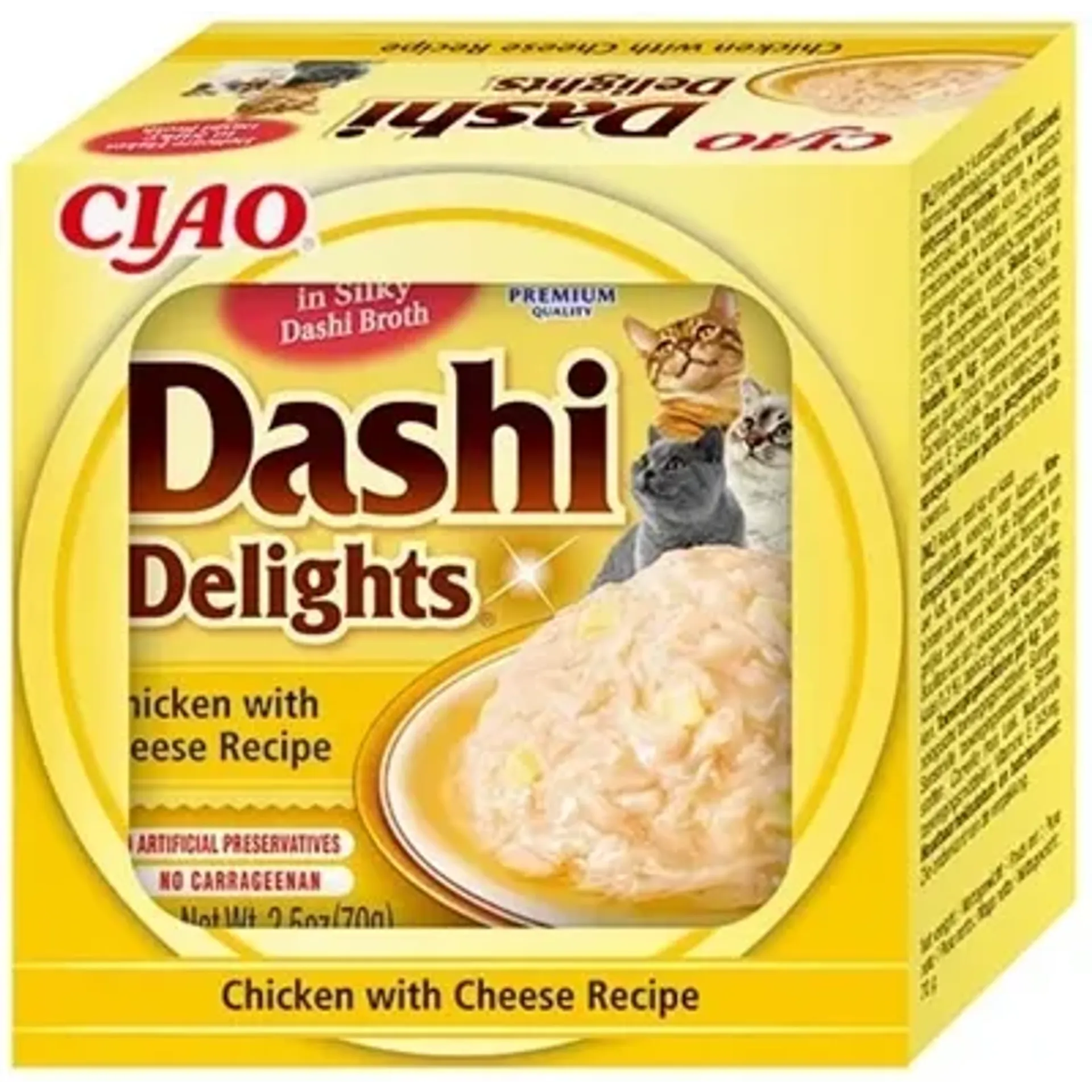 INABA DASHI DELIGHTS CHICKEN WITH CHEESE RECIPE 70 GR
