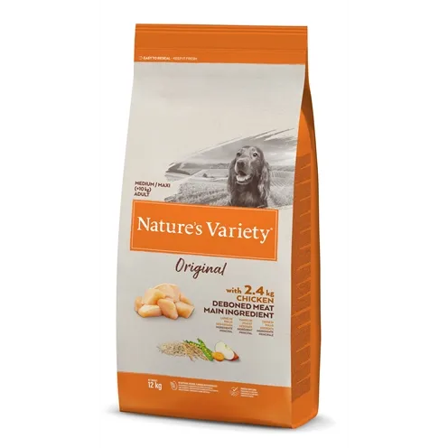 NATURES VARIETY ORIGINAL ADULT MEDIUM / MAXI CHICKEN 12 KG NATURES VARIETY ORIGINAL ADULT MEDIUM / MAXI CHICKEN 12 KG