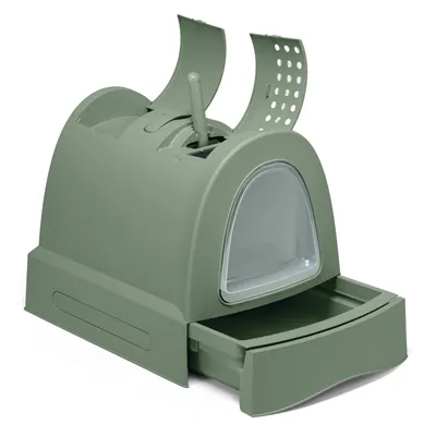 IMAC KATTENBAK ZUMA 2ND LIFE MET SCHUIFLADE GROEN 56X40X42,5 CM IMAC KATTENBAK ZUMA 2ND LIFE MET SCHUIFLADE GROEN 56X40X42,5 CM