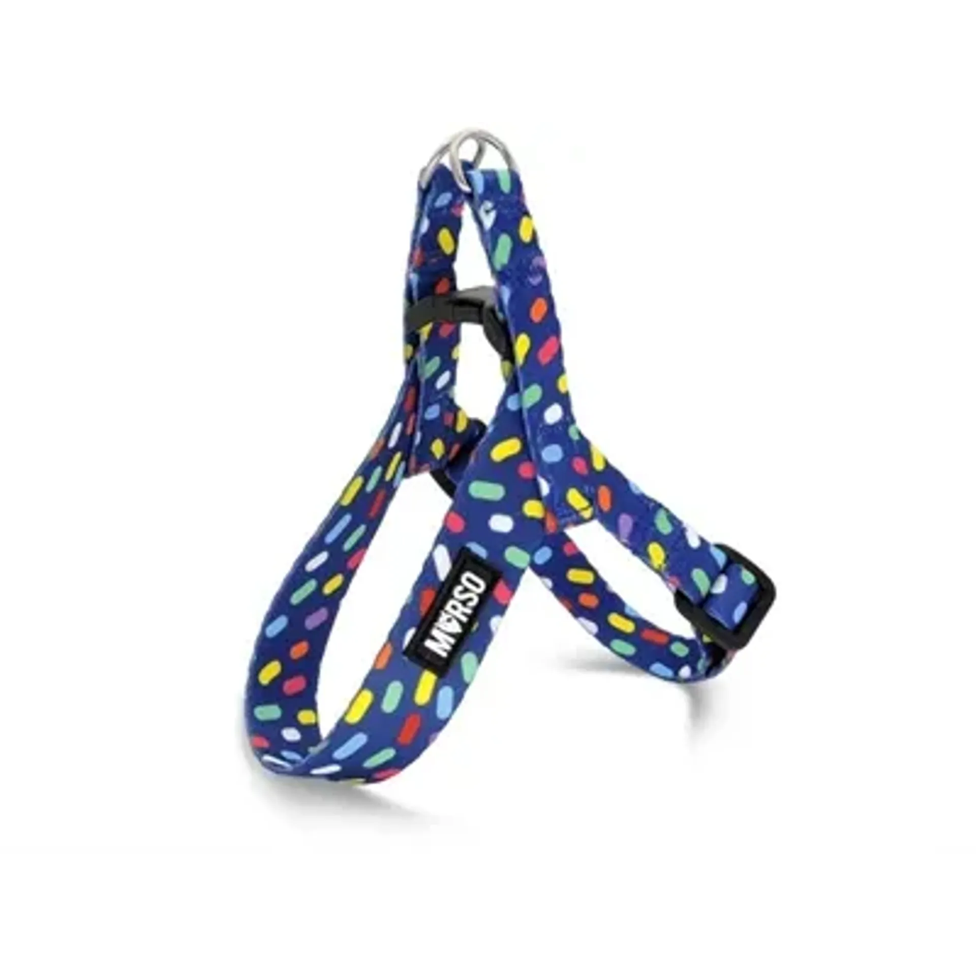 MORSO MINI HONDENTUIG VERSTELBAAR GERECYCLED COLOR INVADERS PAARS 32-41X2,5 CM