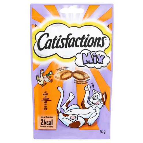 CATISFACTIONS MIX KIP/EEND 60 GR CATISFACTIONS MIX KIP/EEND 60 GR