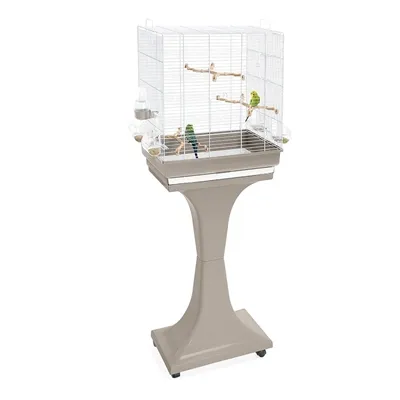 IMAC VOGELKOOI CAMILLA TAUPE / WIT 50X30X57-129 CM IMAC VOGELKOOI CAMILLA TAUPE / WIT 50X30X57-129 CM