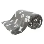 TRIXIE HONDENDEKEN KENNY FLEECE BOT / POOTJES GRIJS 75X50 CM TRIXIE HONDENDEKEN KENNY FLEECE BOT / POOTJES GRIJS 75X50 CM