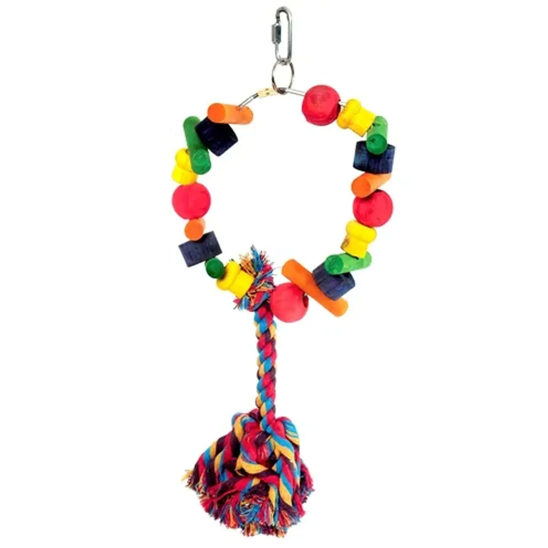 HAPPY PET SPEELGOED PAPEGAAI CARTWHEEL ASSORTI 28X15X8 CM