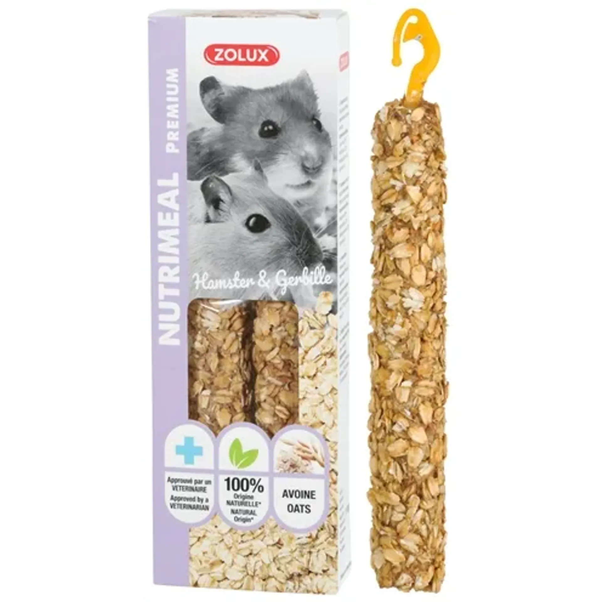ZOLUX NUTRIMEAL STICK HAMSTER HAVER 110 GR 2 ST