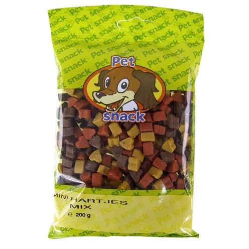 ZZZPETSNACK MINI HARTJES MIX 14X200 GR ZZZPETSNACK MINI HARTJES MIX 14X200 GR
