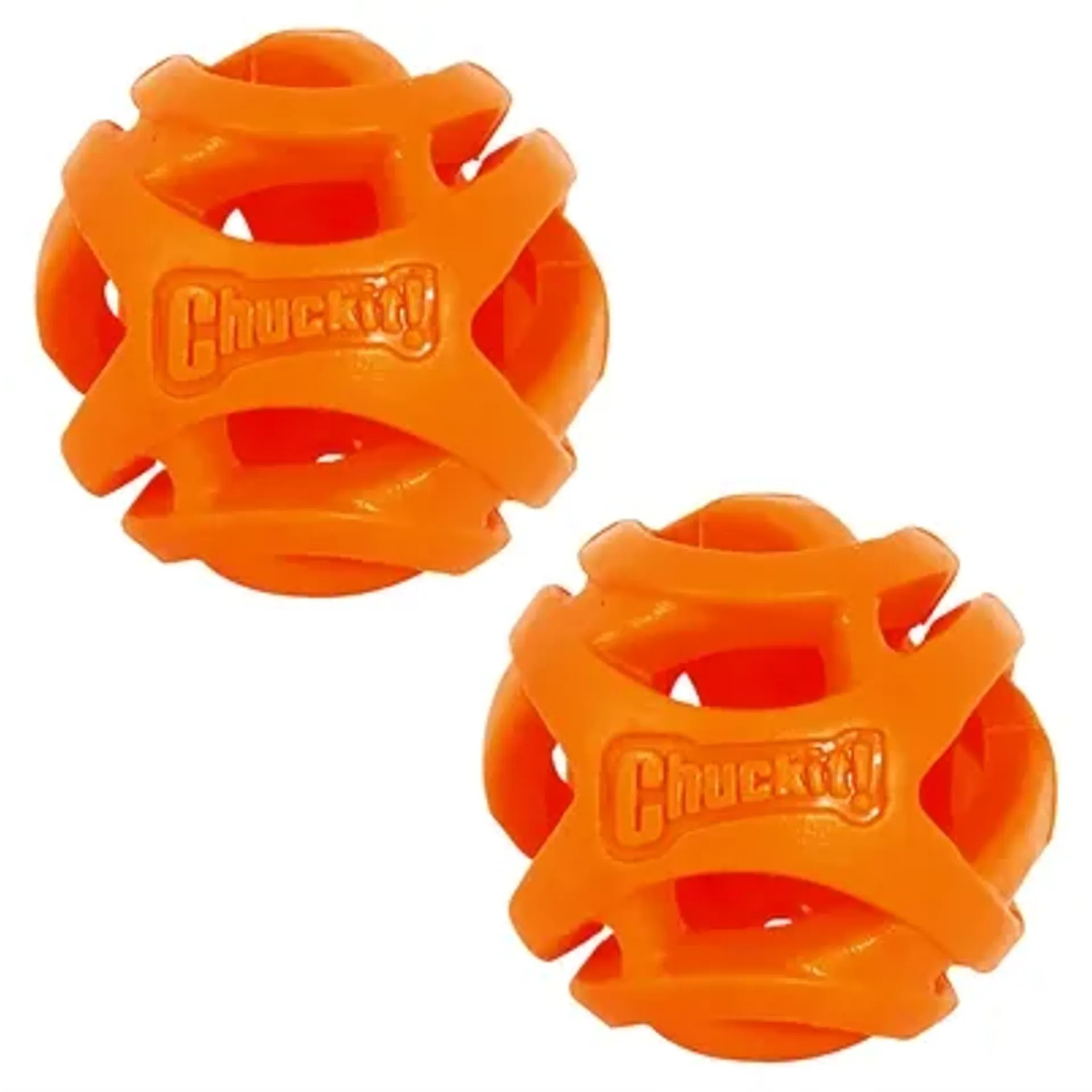 CHUCKIT BREATHE RIGHT FETCH BAL SMALL ORANJE 5 CM 2 ST