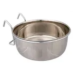 TRIXIE VOERBAK MET HOUDER OM OP TE HANGEN RVS 900 ML 14 CM TRIXIE VOERBAK MET HOUDER OM OP TE HANGEN RVS 900 ML 14 CM