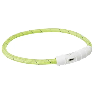 TRIXIE LICHTGEVENDE HALSBAND HOND FLASH USB TPU / NYLON GROEN 35X0,7 CM TRIXIE LICHTGEVENDE HALSBAND HOND FLASH USB TPU / NYLON GROEN 35X0,7 CM