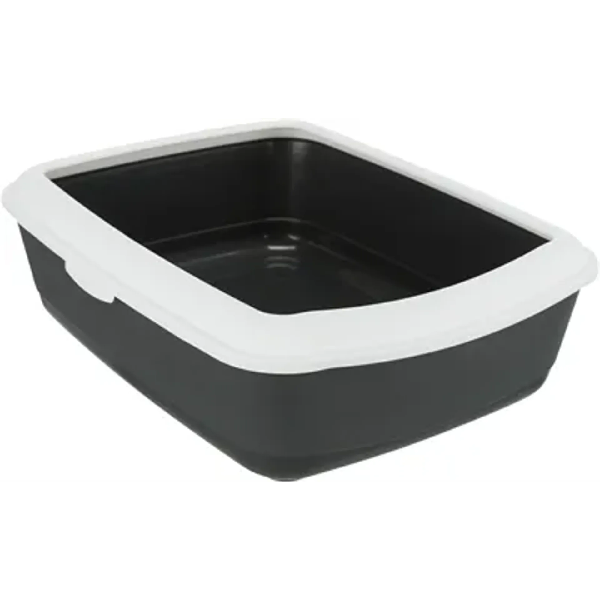 TRIXIE KATTENBAK CLASSIC ANTRACIET / WIT 47X37X15 CM