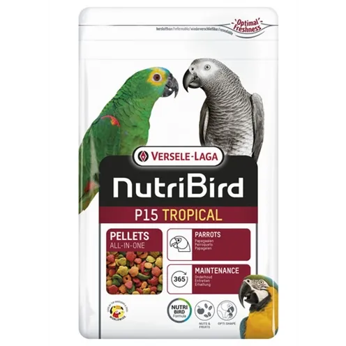 NUTRIBIRD P15 TROPICAL ONDERHOUDSVOEDER 1 KG NUTRIBIRD P15 TROPICAL ONDERHOUDSVOEDER 1 KG