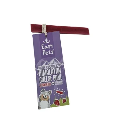 EASYPETS HIMALAYAN CHEESE BONE KAAS BOT AARDBEI XS EASYPETS HIMALAYAN CHEESE BONE KAAS BOT AARDBEI XS