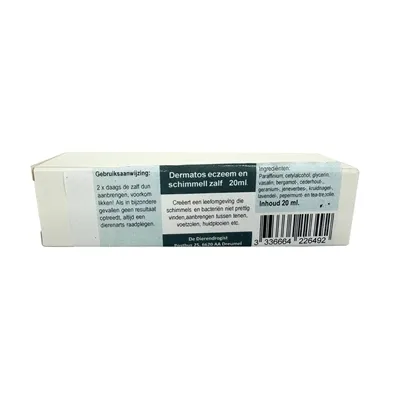 DIERENDROGIST DERMATOS ECZEEM / SCHIMMELZALF 20 GR DIERENDROGIST DERMATOS ECZEEM / SCHIMMELZALF 20 GR