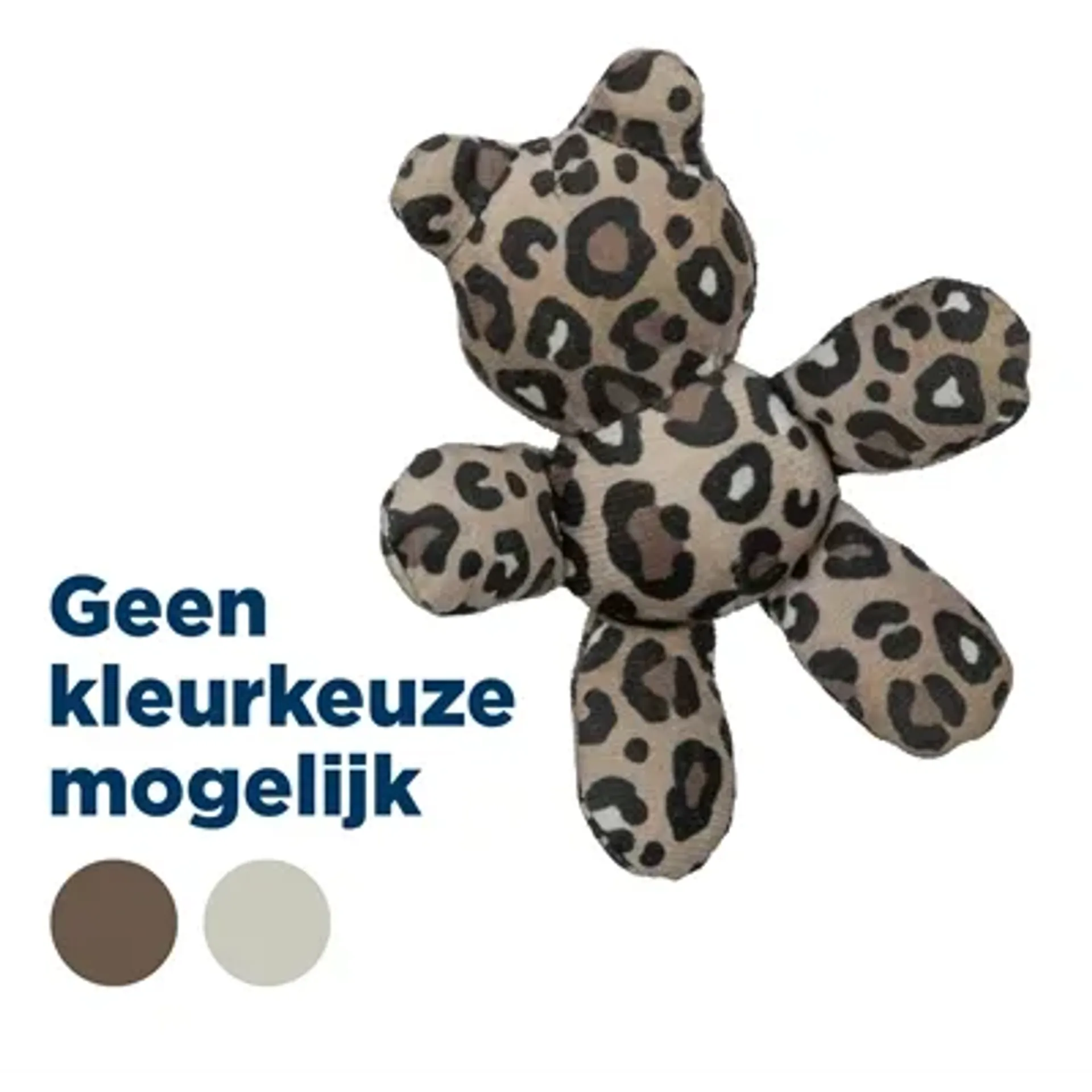 TRIXIE BEER PLUCHE PANTERPRINT MET KATTENKRUID / CATNIP ASSORTI 12 CM
