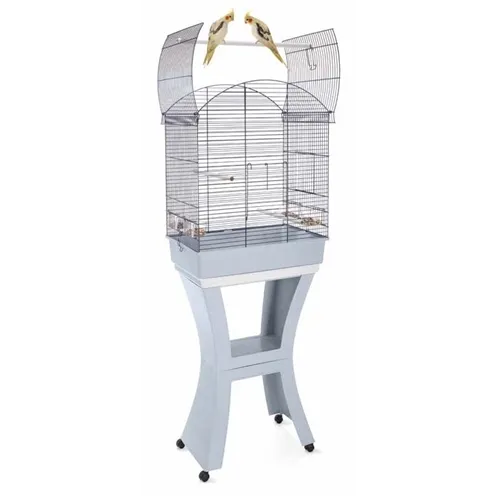 IMAC VOGELKOOI CALLA MET STANDAARD BLAUW / GRIJS 62X43X78 CM IMAC VOGELKOOI CALLA MET STANDAARD BLAUW / GRIJS 62X43X78 CM