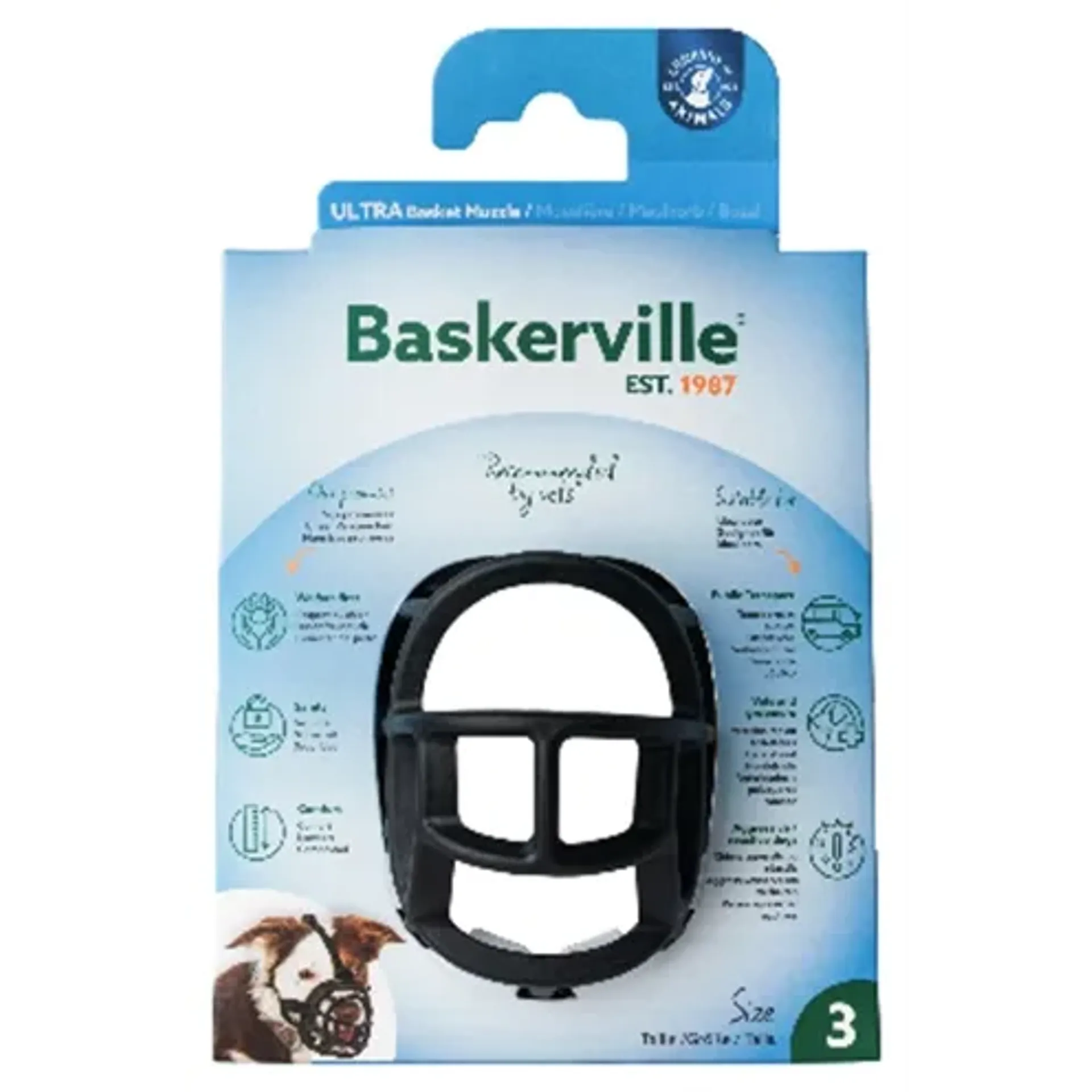 BASKERVILLE ULTRA MUZZLE MUILKORF NR 3