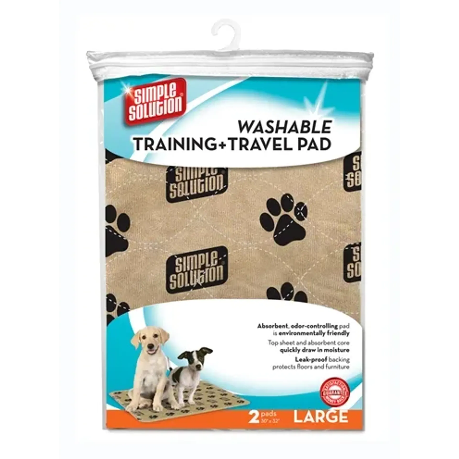 SIMPLE SOLUTION WASBARE PUPPY TRAINING PADS 2 ST 76X81 CM