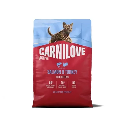 CARNILOVE ACTIVE KITTEN SALMON / TURKEY 2 KG CARNILOVE ACTIVE KITTEN SALMON / TURKEY 2 KG