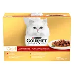GOURMET GOLD 12-PACK FIJNE HAPJES 12X85 GR GOURMET GOLD 12-PACK FIJNE HAPJES 12X85 GR