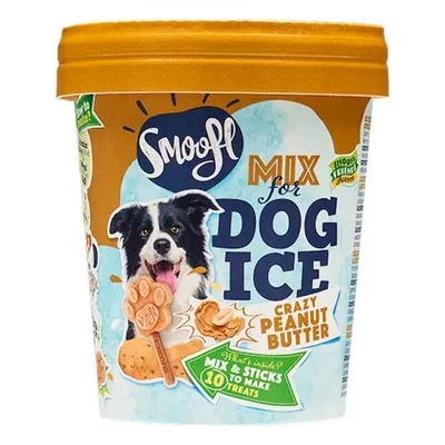 SMOOFL IJSMIX VOOR HONDEN PINDAKAAS 160 GR SMOOFL IJSMIX VOOR HONDEN PINDAKAAS 160 GR