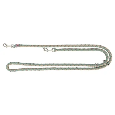 TRIXIE HONDENRIEM CAVO VERSTELBAAR SALIE GROEN / ZAND 200X1,2 CM TRIXIE HONDENRIEM CAVO VERSTELBAAR SALIE GROEN / ZAND 200X1,2 CM