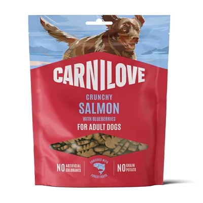 CARNILOVE CRUNCHY SNACK SALMON / BLUEBERRIES 200 GR CARNILOVE CRUNCHY SNACK SALMON / BLUEBERRIES 200 GR