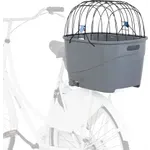 TRIXIE FIETSMAND VOOR BAGAGEDRAGER MET DRAADKOEPEL KUNSTSTOF GRIJS 46X36X47 CM TRIXIE FIETSMAND VOOR BAGAGEDRAGER MET DRAADKOEPEL KUNSTSTOF GRIJS 46X36X47 CM