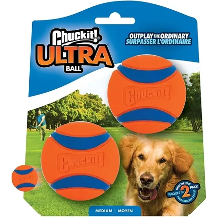 CHUCKIT ULTRA BAL MEDIUM 6,4 CM 2 ST CHUCKIT ULTRA BAL MEDIUM 6,4 CM 2 ST