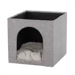 TRIXIE KATTENMAND IGLO ELLA GRIJS 37X33X33 CM TRIXIE KATTENMAND IGLO ELLA GRIJS 37X33X33 CM