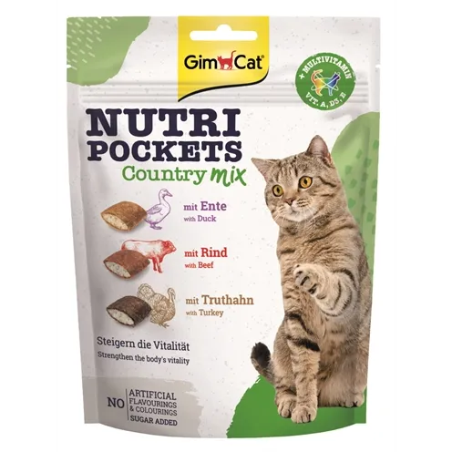 GIMCAT NUTRI POCKETS COUNTRY MIX 150 GR GIMCAT NUTRI POCKETS COUNTRY MIX 150 GR