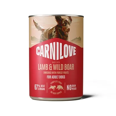 CARNILOVE CAN LAMB / WILD BOAR 6X400 GR CARNILOVE CAN LAMB / WILD BOAR 6X400 GR