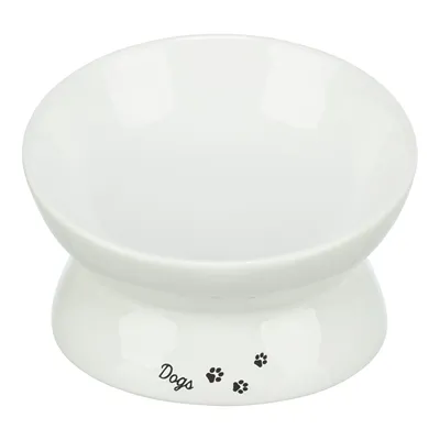 TRIXIE VOERBAK / DRINKBAK DOGS KERAMIEK VERHOOGD WIT 17X17X13,5 CM TRIXIE VOERBAK / DRINKBAK DOGS KERAMIEK VERHOOGD WIT 17X17X13,5 CM