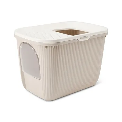 SAVIC KATTENBAK EASE-IN WIT / MOKKA 58X39X39 CM SAVIC KATTENBAK EASE-IN WIT / MOKKA 58X39X39 CM