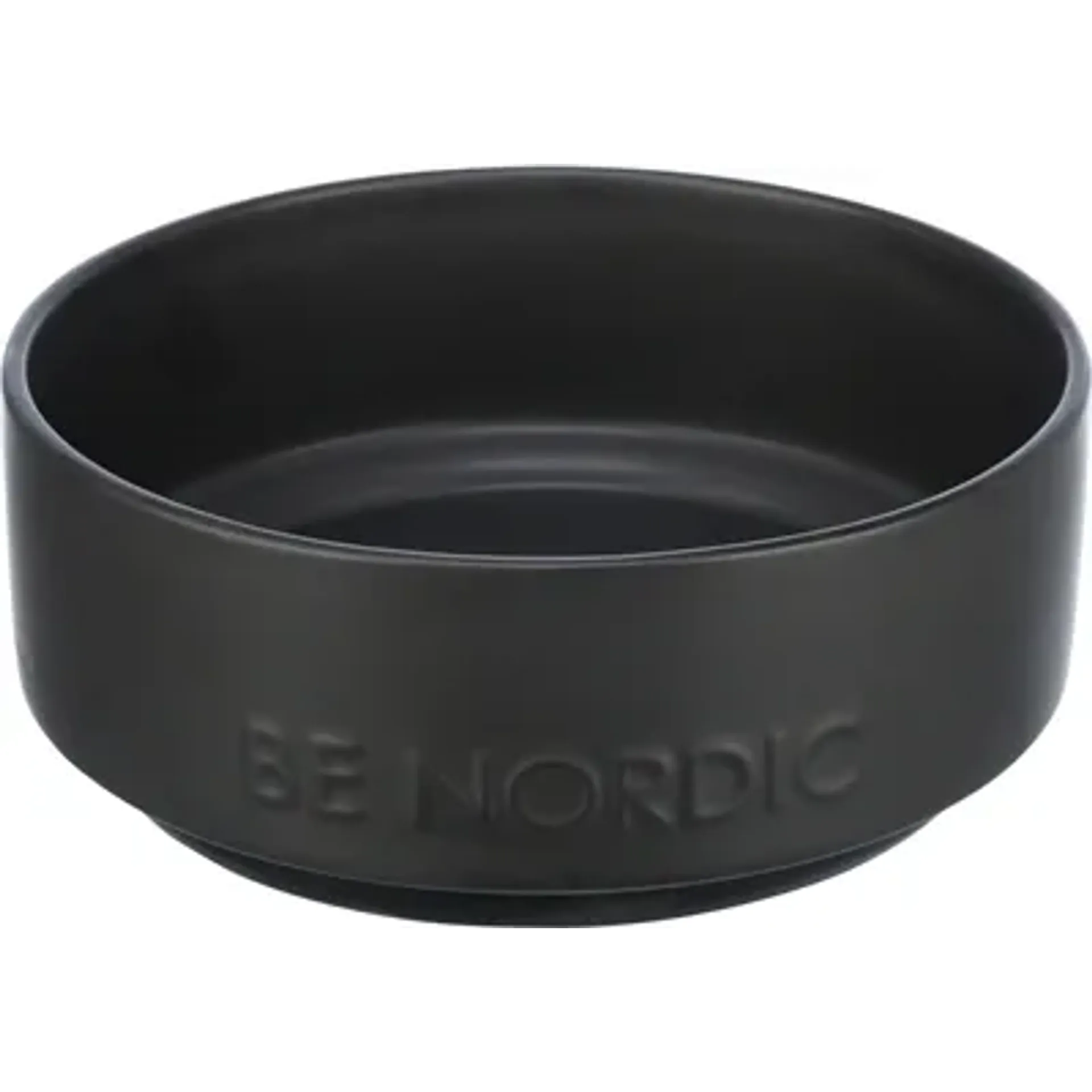 TRIXIE BE NORDIC VOERBAK HOND KERAMIEK / RUBBER ZWART 18 CM