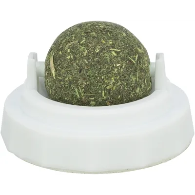 TRIXIE CATNIP BAL MET HOUDER ZELFKLEVEND 5 CM TRIXIE CATNIP BAL MET HOUDER ZELFKLEVEND 5 CM